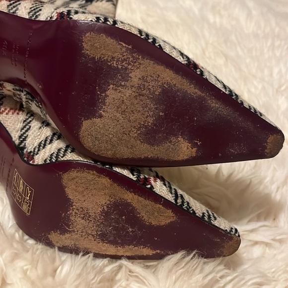 Burberry 2000s Nova Check Tweed Heeled Boot - Picture 8 of 13